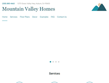 Tablet Screenshot of mtnvalleyhomes.com
